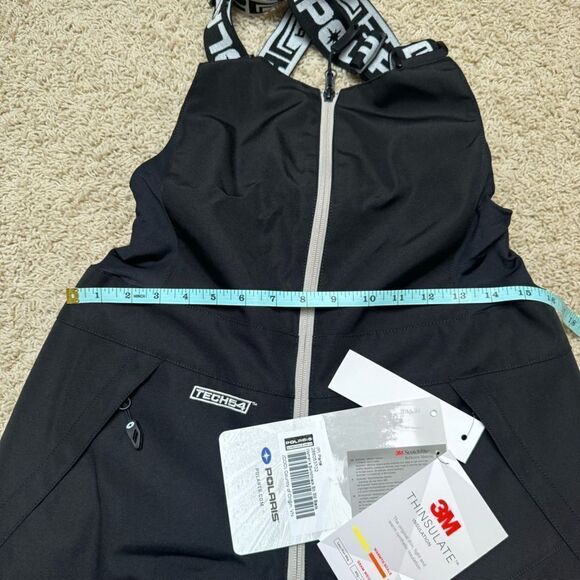 Polaris Women’s Snowmobile Pants Snow Bibs Size Small New with Tags NWT Black - Picture 7 of 10